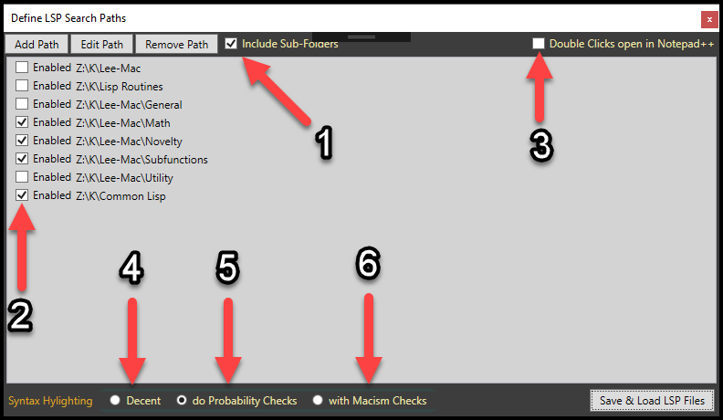 LE-Define Search Paths